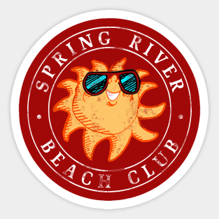 Spring River Beach Club Sticker